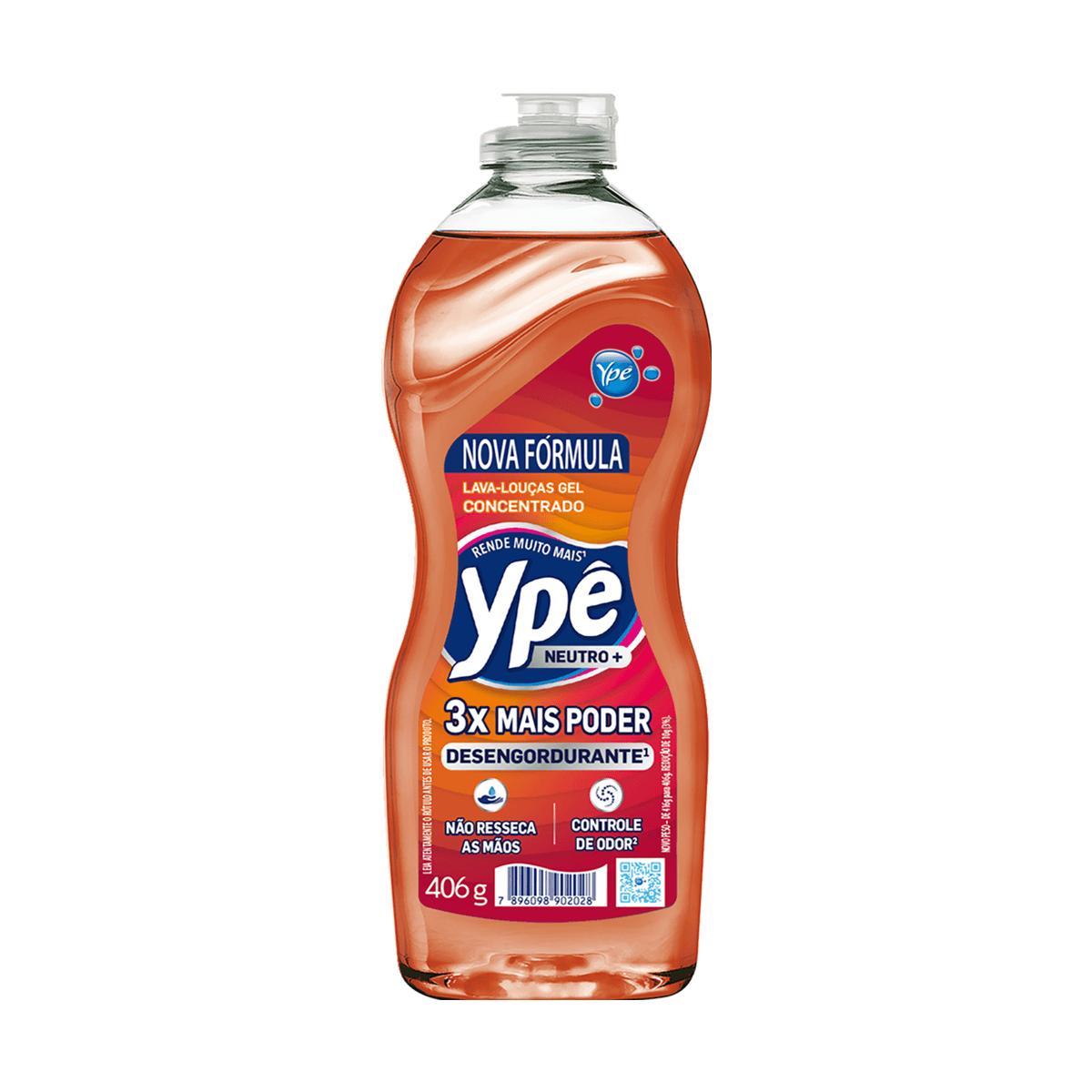 Detergente Gel Concentrado Neutro 408g Ypê